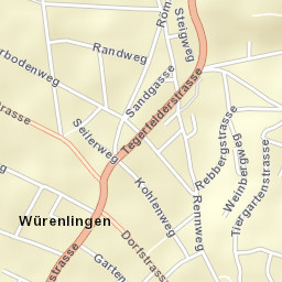 Würenlingen Street Map
