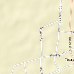 Tiszafüredi Járás Street Map