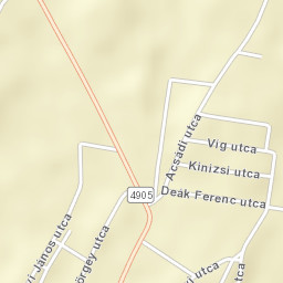 Vámospércs Street Map