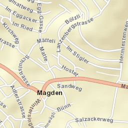 Magden Street Map