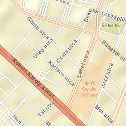 Budapest XIII. kerület Street Map