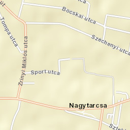 Nagytarcsa Street Map