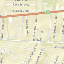 Debreceni Járás Street Map