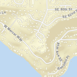 8798 85th Pl SE, Mercer Island, WA 98040 Street Map