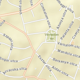 Budapest II. kerület Street Map