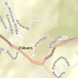 Zöbern Street Map