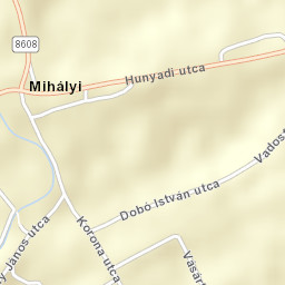 Mihályi Street Map