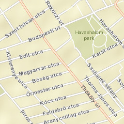 Budapest XVI. kerület Street Map