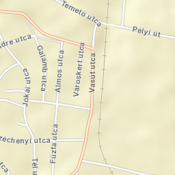 Jászapáti Street Map