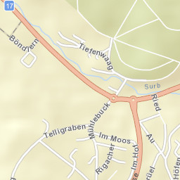 Ehrendingen Street Map