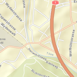 Wülflingen (Kreis 6) / Niederfeld Street Map