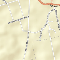 Ászár Street Map