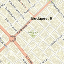 Budapest VI. kerület Street Map