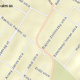 Tóalmás Street Map