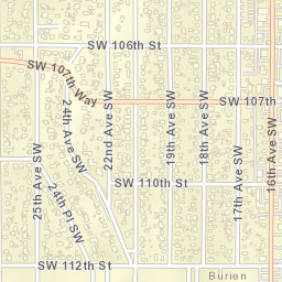 1620 Southwest 107th Street, Seattle, WA Street Map