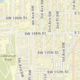 10872 1st Avenue South, Seattle, WA Street Map