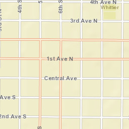 401-499 2nd Avenue North Great Falls Street Map