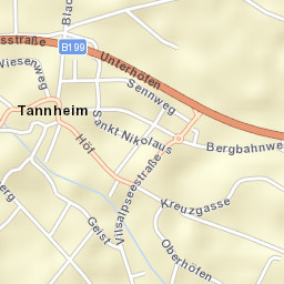 Tannheim Street Map