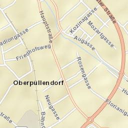 Politischer Bezirk Oberpullendorf Street Map