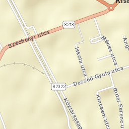 Kisbér Street Map