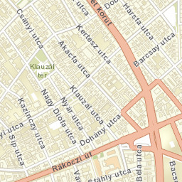 Erzsébetváros Street Map