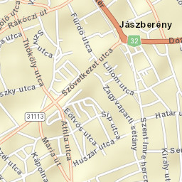 Jászberény Street Map