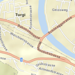 Turgi Street Map