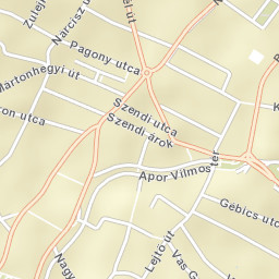 Budapest XII. kerület Street Map