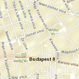 Józsefváros Street Map