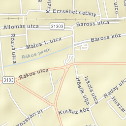 Pécel Street Map