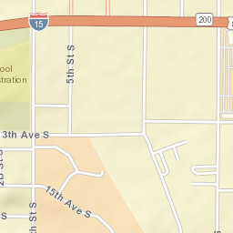 1000-1198 5th St S, Great Falls, Mt 59405 Street Map