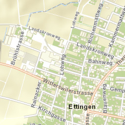 Ettingen Street Map
