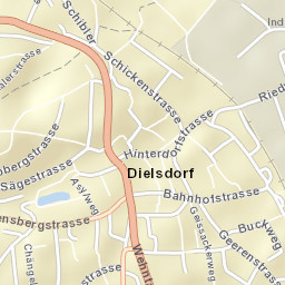Dielsdorf Street Map