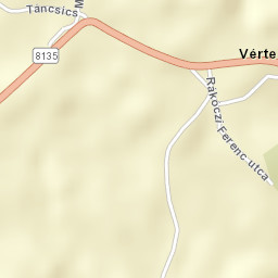 Vérteskethely Street Map