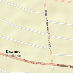 Vodyane Street Map