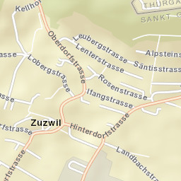 Zuzwil Street Map
