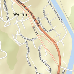 Werfen Street Map
