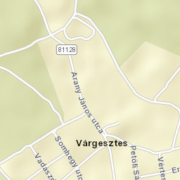Várgesztes Street Map
