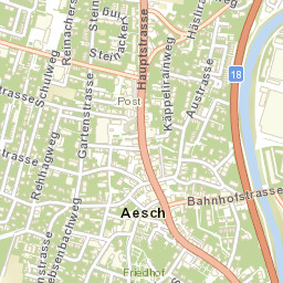 Aesch Street Map