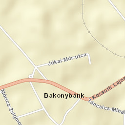 Bakonybánk Street Map