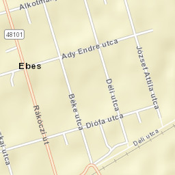 Ebes Street Map