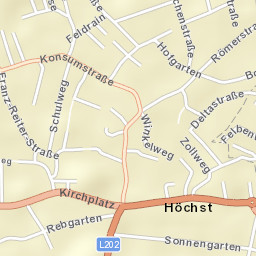 Höchst Street Map