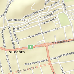 Budaörs Street Map