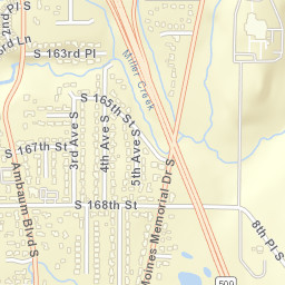 16740 Des Moines Memorial Dr, Burien, WA Street Map