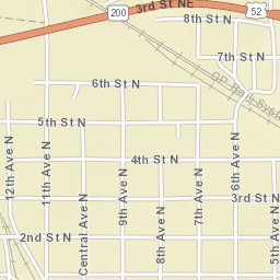 100-198 9th Avenue North Carrington ND Street Map