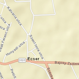 Ecser Street Map