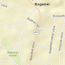Bagamér Street Map