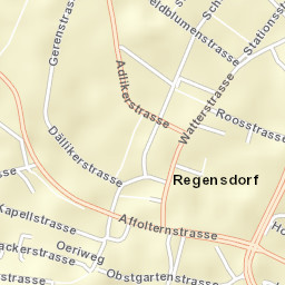 Regensdorf / Hofacher-Geeren Street Map