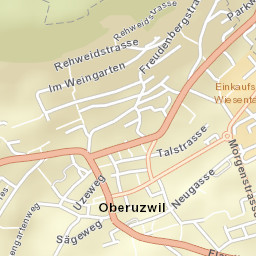 Oberuzwil Street Map
