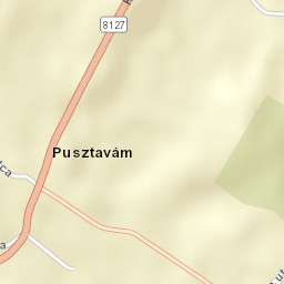 Pusztavám Street Map